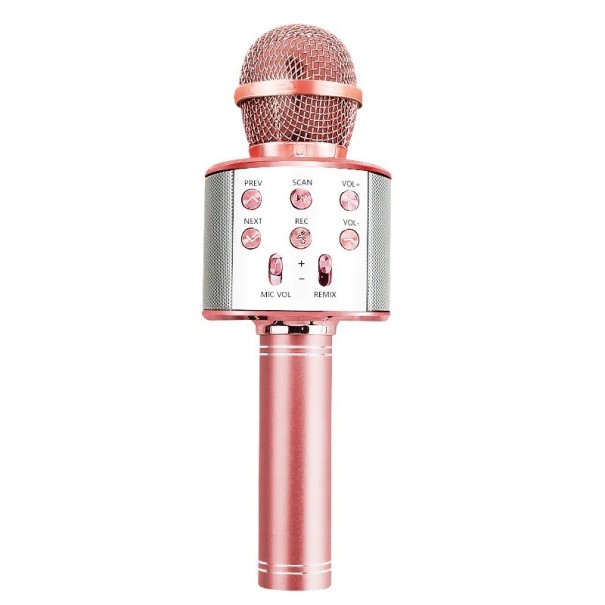 Microfone de Karaoke K1486 rosa claro