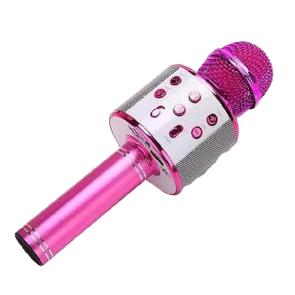 Micrófono de karaoke para niños rosa oscuro