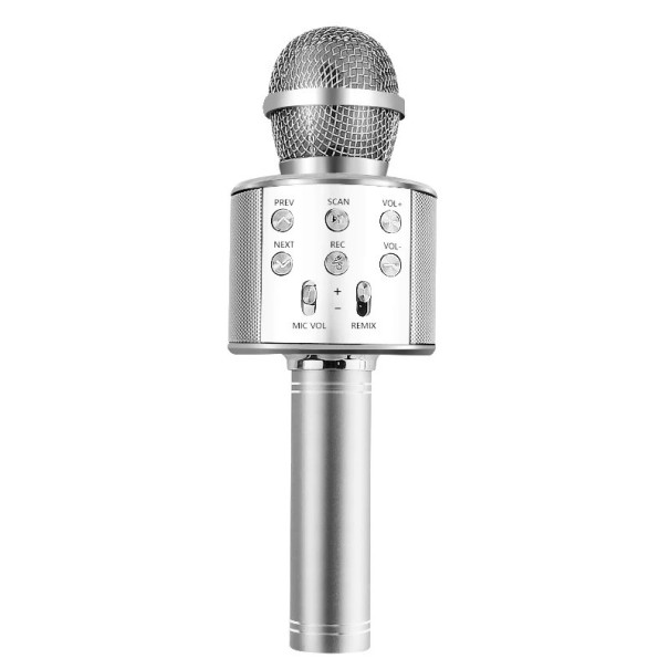 Microfono Karaoke K1486 argento