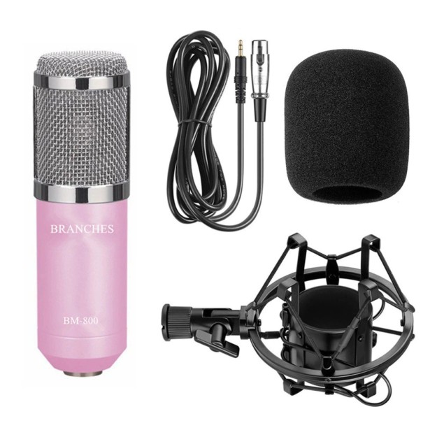 Microfoon met standaard K1481 roze