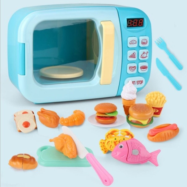 Microondas para niños azul claro