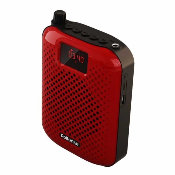Microphone avec amplificateur rouge