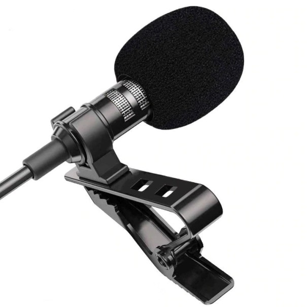 Microphone cravate avec connecteur jack 3,5 mm J168 1