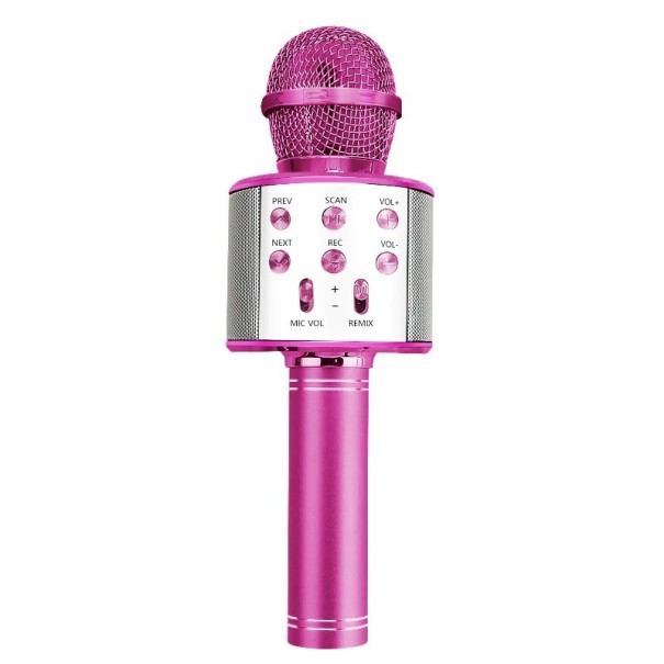 Microphone de Karaoké K1486 rose foncé