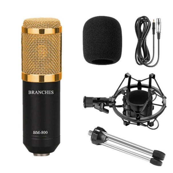 Microphone with Stand K1481 black