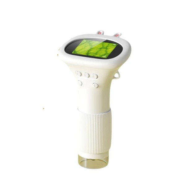 Microscop digital portabil pentru copii cu display IPS de 2" și mărire de până la 1500x alb