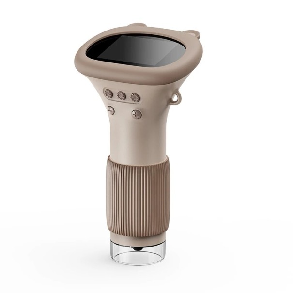 Microscop digital portabil pentru copii cu display IPS de 2" și mărire de până la 1500x maro