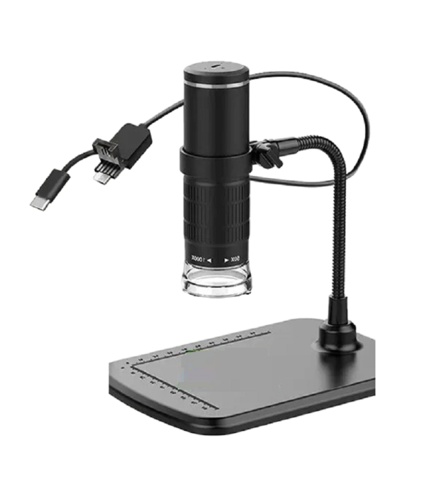 Microscop digital USB cu suport 50-1000x, 640x480 px, 8 LED-uri 1