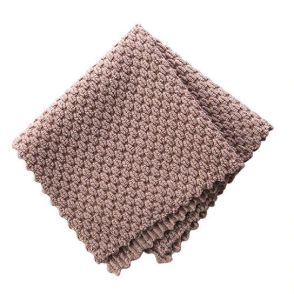 Microvezel keukenhanddoek bruin 1 st.