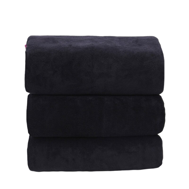 Microvezelhanddoek 75 x 35 cm zwart