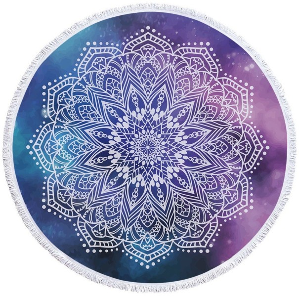 Microvezelhanddoek met mandala-motief 11
