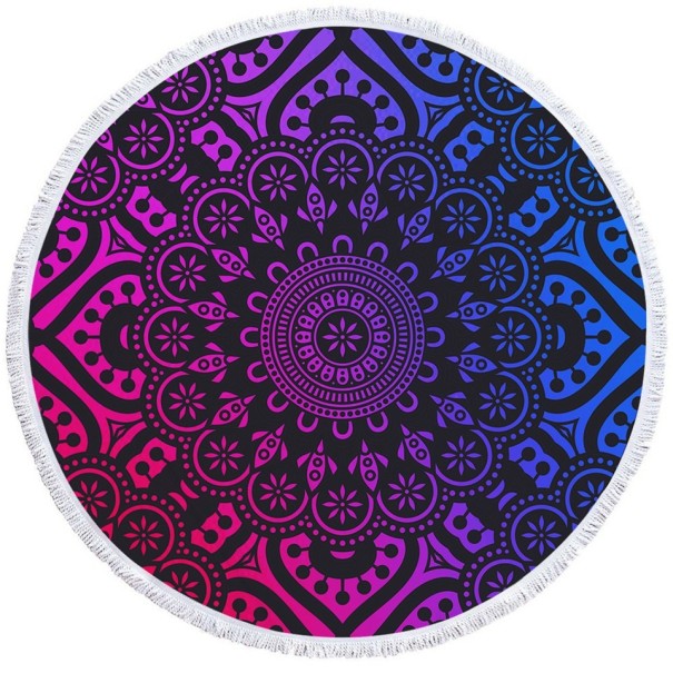 Microvezelhanddoek met mandala-motief 12
