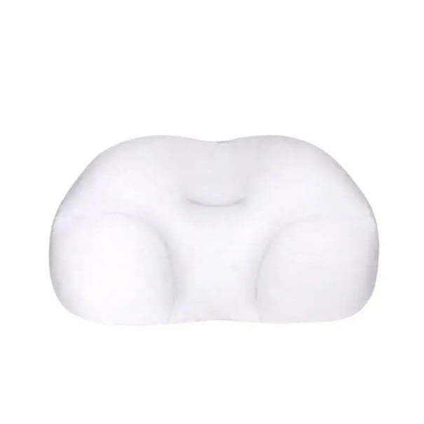 Miękki ergonomiczny poduszka w kształcie chmurki Pianka pamięciowa Relaksacyjne wsparcie głowy 40x25x10 cm biały