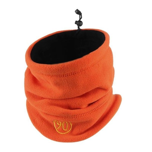 Miesten 2-in-1-huivi ja hattu oranssi