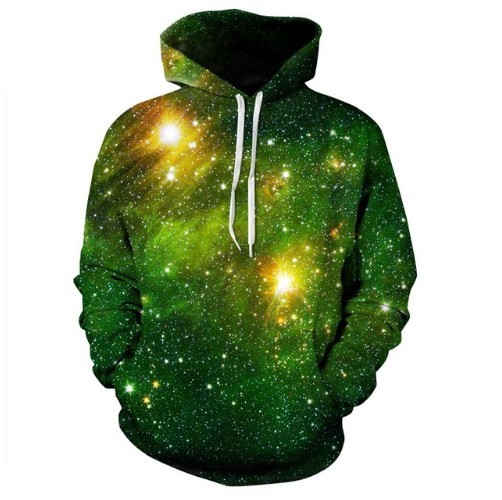 Miesten 3D-collegepaita - SPACE GALAXY XL