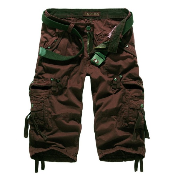 Miesten armeijan shortsit tummanruskea 32