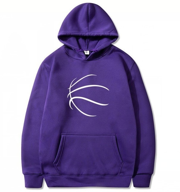 Miesten collegepaita pallokuviolla violetti XXS