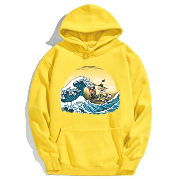 Miesten collegepaita venepainatuksella keltainen XS