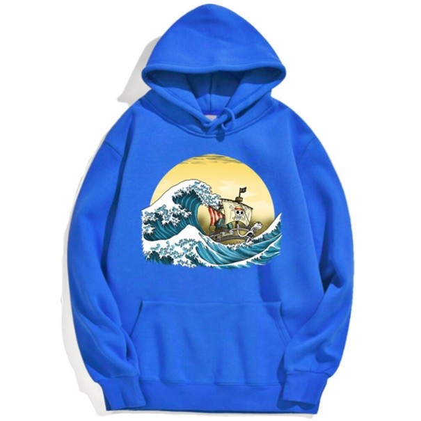 Miesten collegepaita venepainatuksella sininen XL