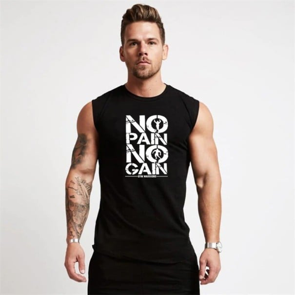 Miesten hihaton paita T1931 musta S