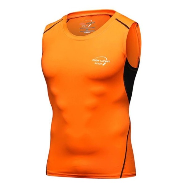 Miesten hihaton paita T2002 oranssi M
