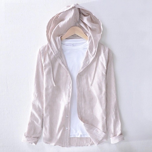 Miesten hupullinen paita F485 khaki XXS