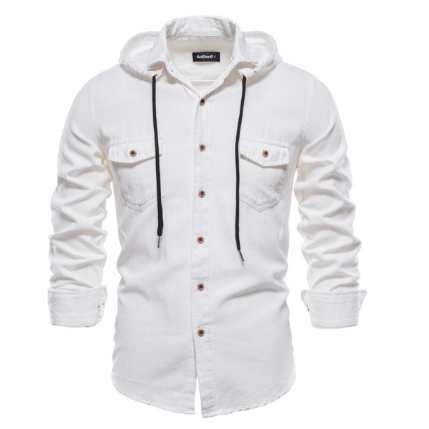 Miesten hupullinen paita F508 valkoinen XXS