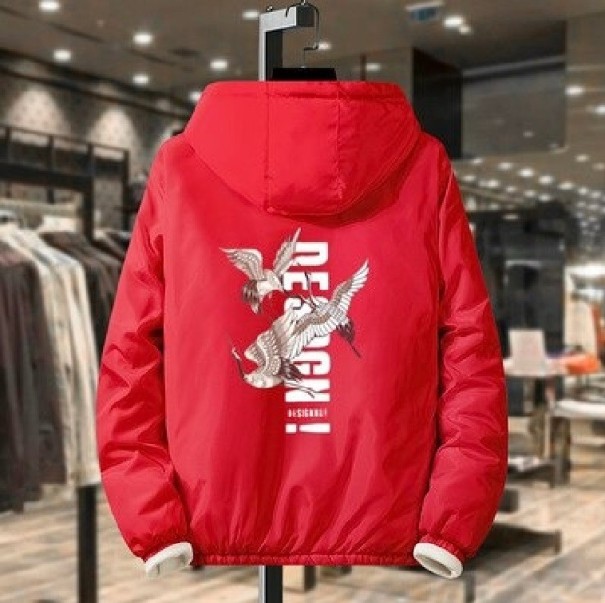 Miesten kevät/syksy hupullinen takki S45 XL 13