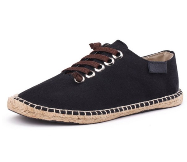 Miesten modernit espadrillot J2136 musta 41