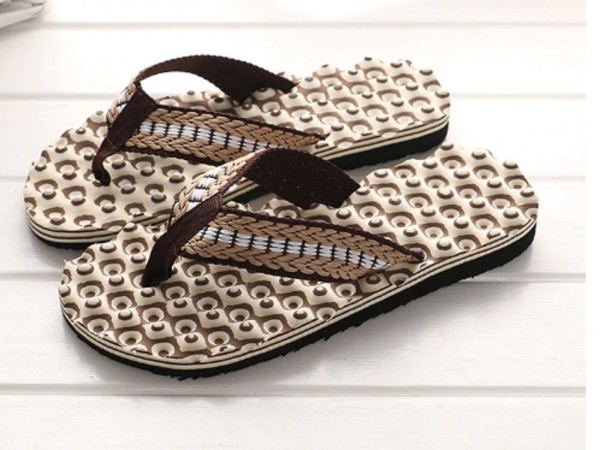 Miesten modernit flip-flopit Connor ruskea 40