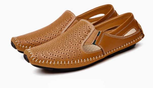 Miesten nahkaiset loaferit Josh ruskea 42