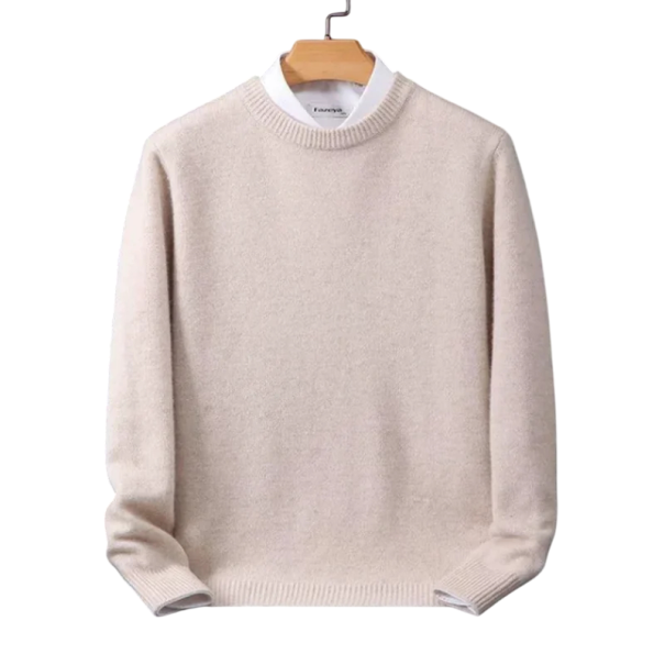 Miesten O-kaula-aukkosvett beige S