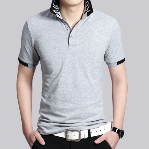 Miesten poolopaita Danny J2607 harmaa XL