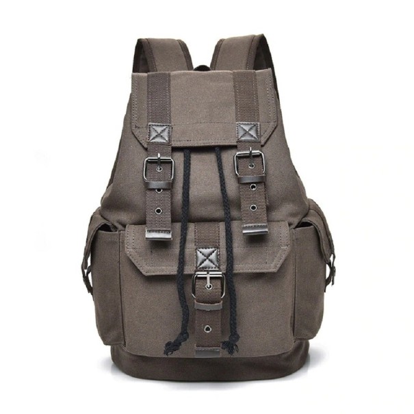 Miesten reppu E1078 tummanruskea