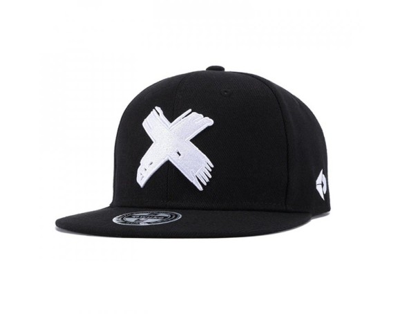Miesten snapback-lippis ristikkäin valkoinen