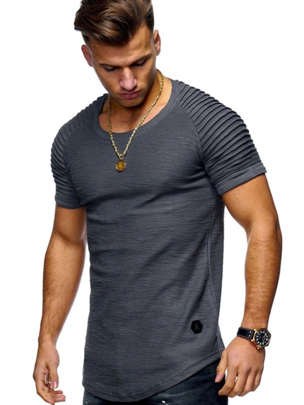 Miesten T-paita T2053 tummanharmaa L