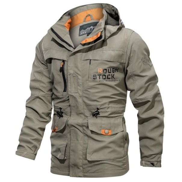 Miesten takki F1259 khaki M
