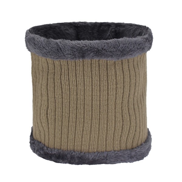 Miesten talvikaulahuivi turkilla beige