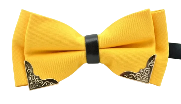 Miesten tuplarusetti metallireunuksella Elegantti muotiasuste Ylellinen muotoilu Muodollinen tyyli Laadukas materiaali Häihin, tanssiaisiin, juhliin, smokkeihin, pukuihin keltainen