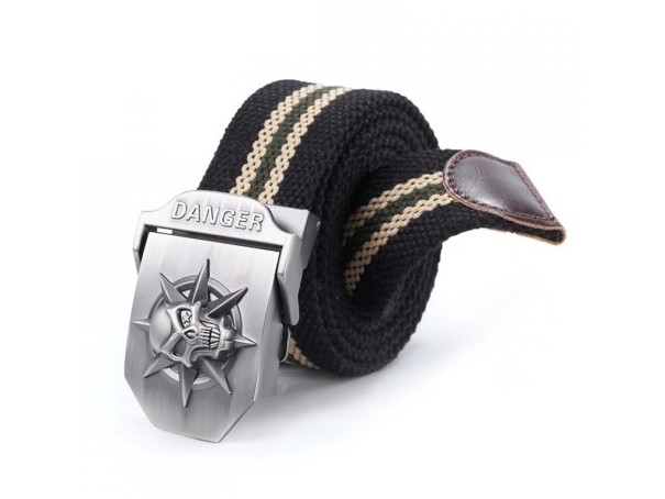 Miesten vyö pääkallolla 100 cm 5