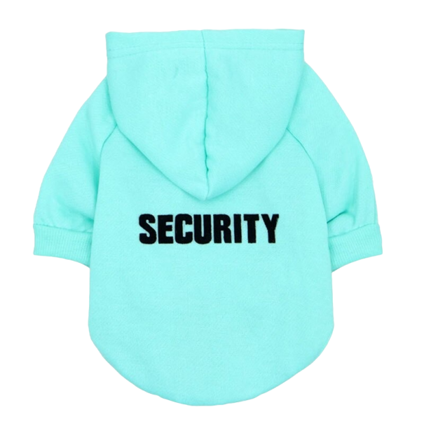 Mikina security pre psy a mačky svetlo modrá S