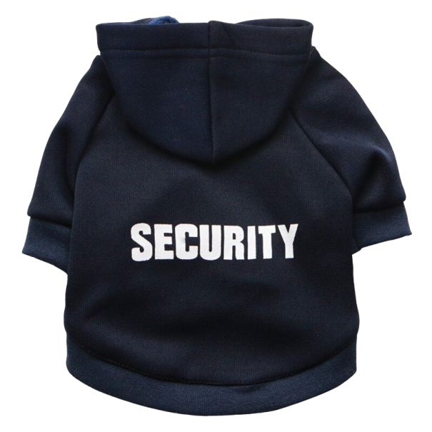 Mikina security pre psy a mačky tmavo modrá XL
