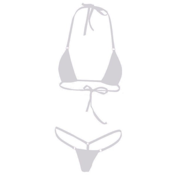 Mikro bikini damskie P399 biały