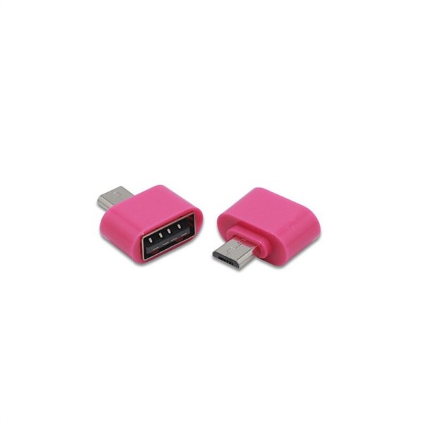 Mikro USB-USB K59 adapter rózsaszín