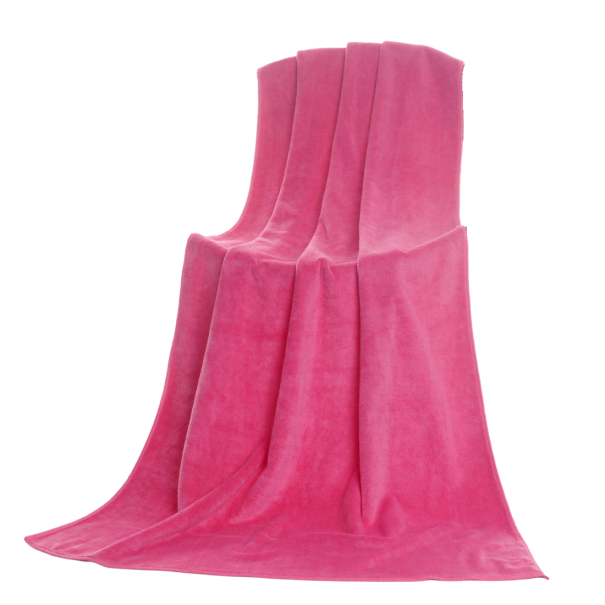Mikrofiberhandduk 75 x 35 cm mörkrosa