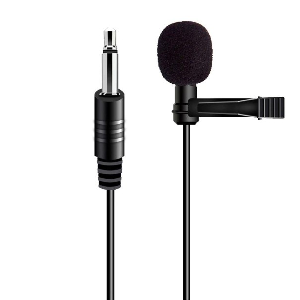 Mikrofon med klips 2-polet 3,5 mm jackstik 1