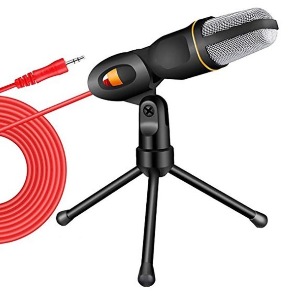 Mikrofon ze statywem K1485 czarny