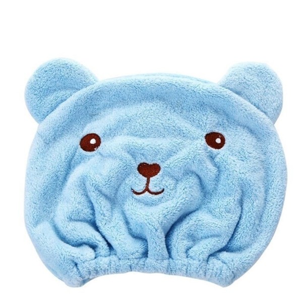 Mikrokuituinen hiuspyyhe sininen