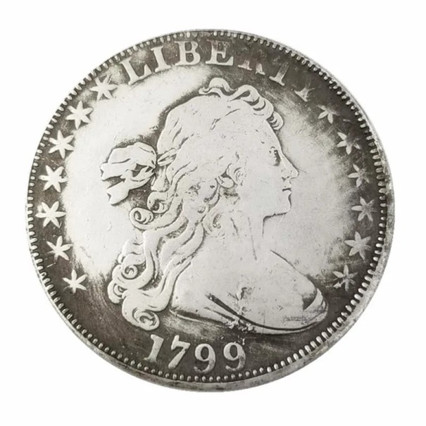 Minde mønt 1799 sølv dollar historisk motiv USA samler replica mønt til numismatiske samlinger 1