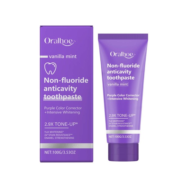 Mineral Toothpaste for Restoration and Whitening 100 g Stain Removal Breath Improvement Oral Hygiene Purple Paste for Cleanliness and a Fresh Smile 1